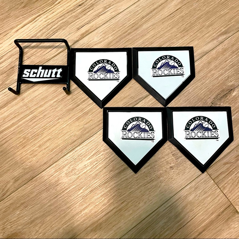Rockies home plate coasters!